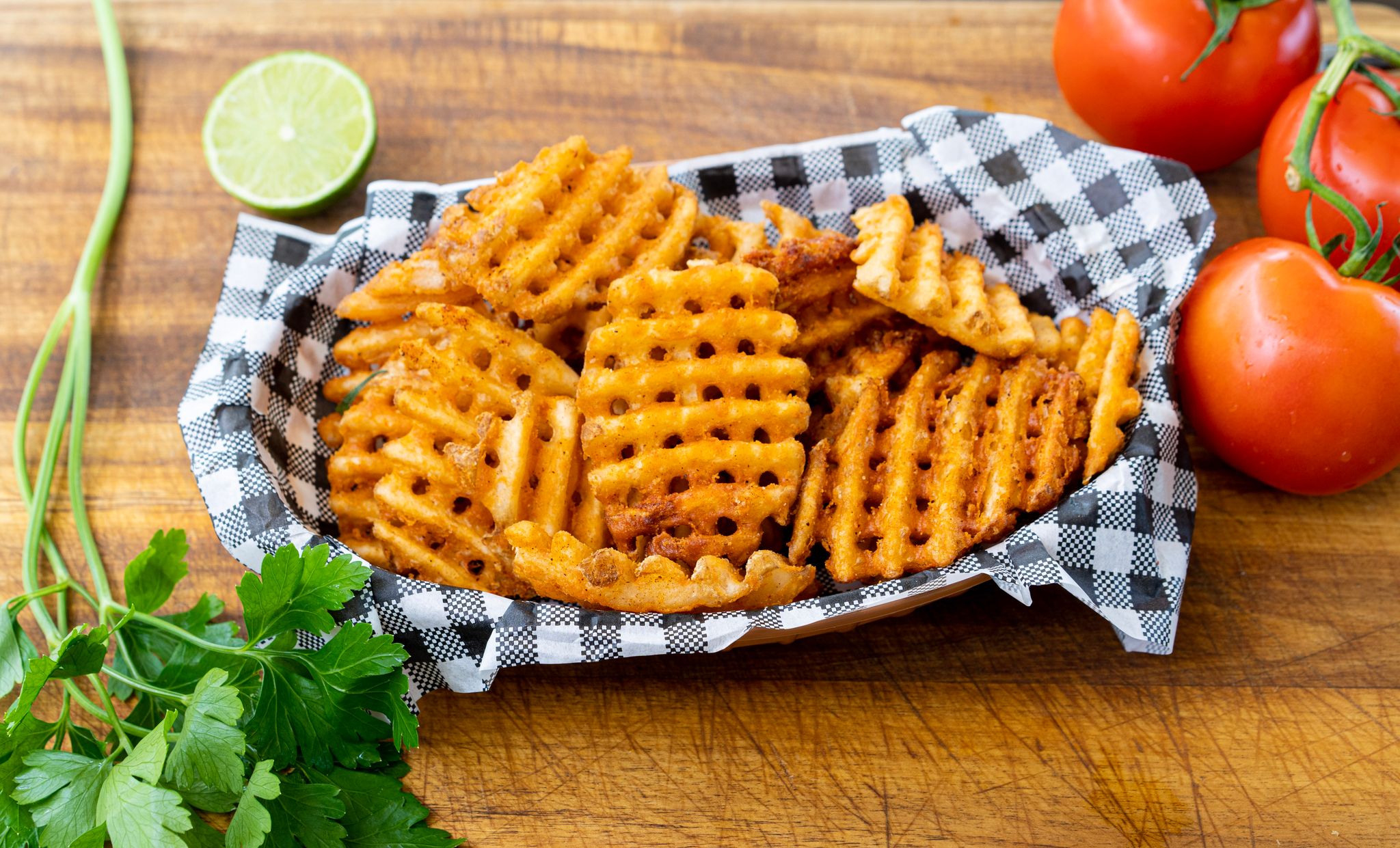 Waffle fries
